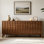 Multi-functional storage solid wood sideboard