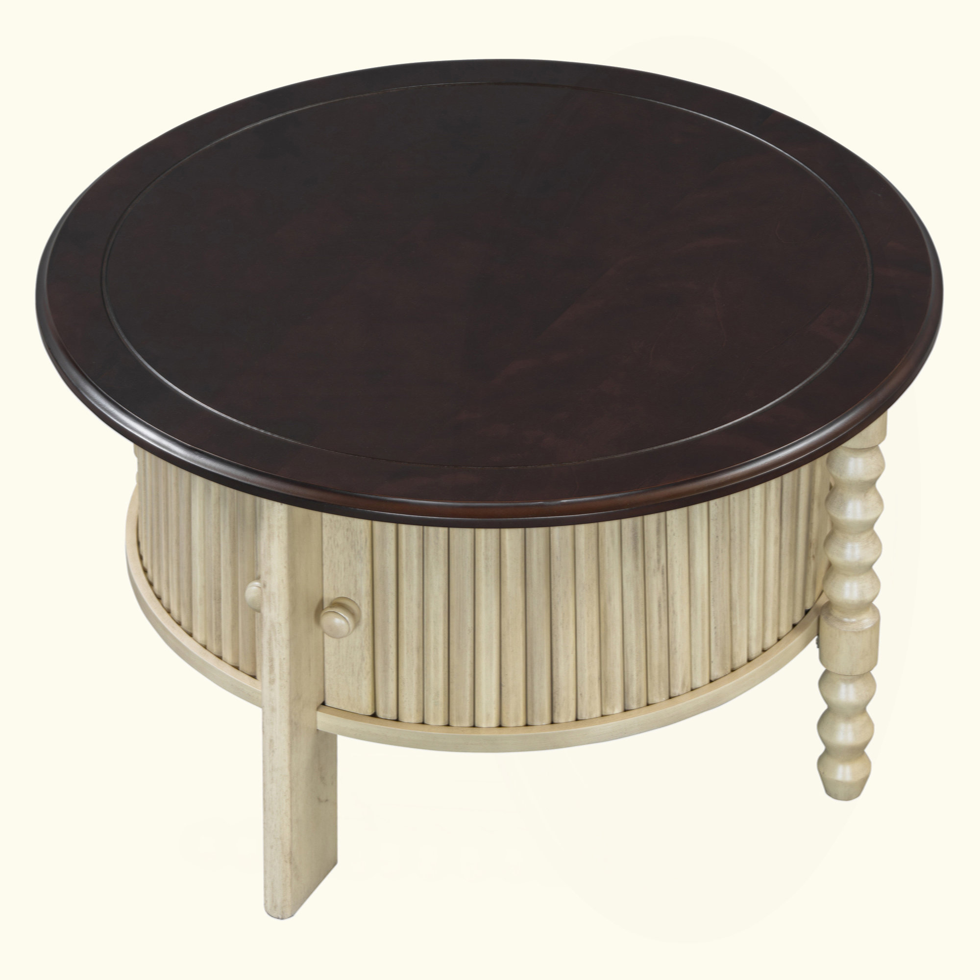 A closer look at Retro Round Coffee Table Apartment Decor