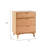 Yarber Groove 3 Drawer Solid Wood Chest-1539599701