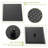 Dual Shower Head  10 Inch Wall Mounted Square Shower System With Roughin Valve,Matte Black-126231973