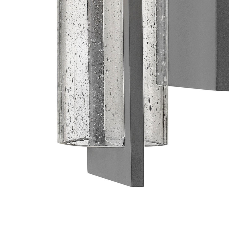 Shelter 1-Light Outdoor Sconce, 20" H x 6.25" W, Hematite, MED