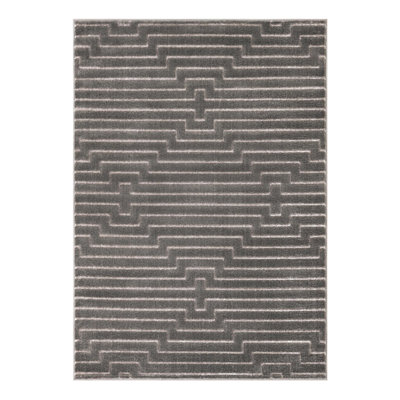 Latitude Run® Mirage Nikica Rug Gray and Silver
