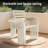 5 Pieces Outdoor Patio Dining Set, 4  Stackable Metal Dining Chairs And 40.6" Round Metal Dining Table, Outdoor Table And Chairs For Lawn Garden Backyard Deck-1372358665-1372358662
