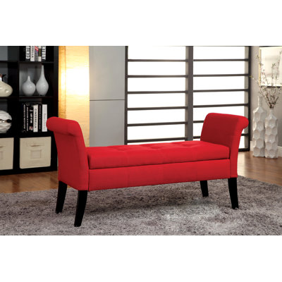 Banc de rangement à couvercle rabattable Bohdan