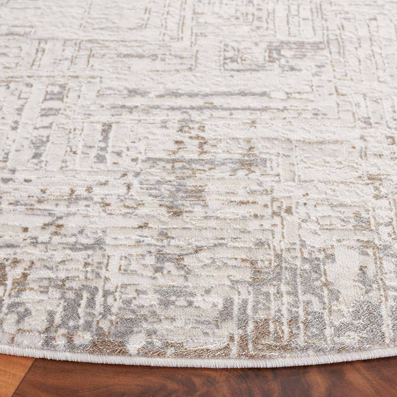 Anaylah Performance Abstract Rug, Round 6'7"