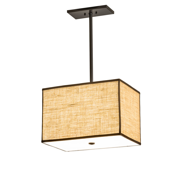 18" Long Quadrato Lounge Oblong Pendant
