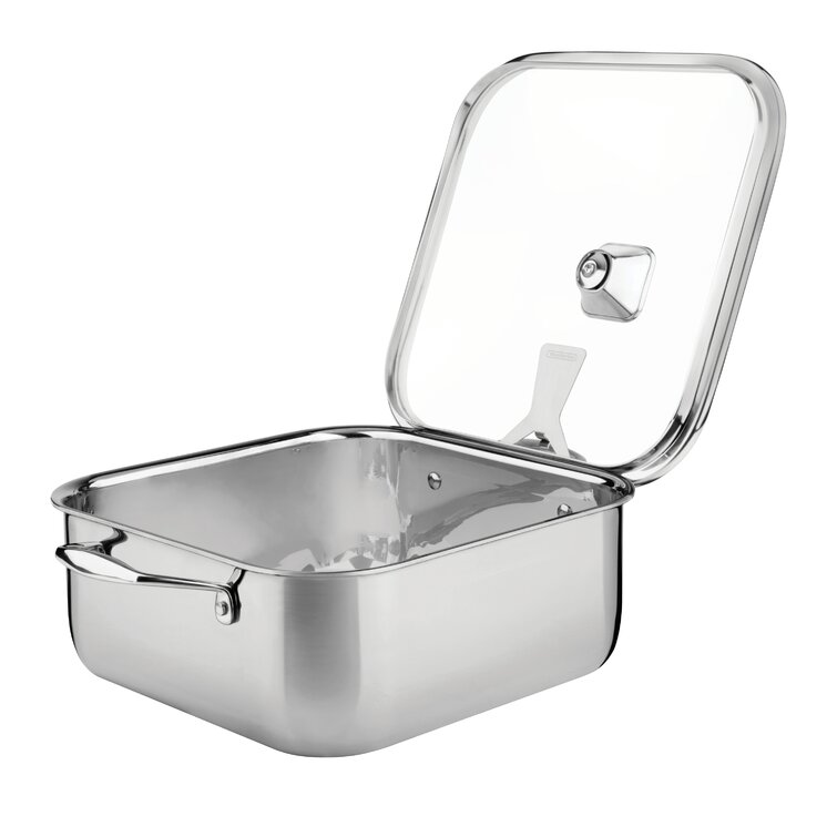 Fox Run Stainless Steel Pan, 11-Inch x 7-Inch Bake Surface, Silver