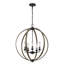 Lustre en globe 5 lumières Maxwell