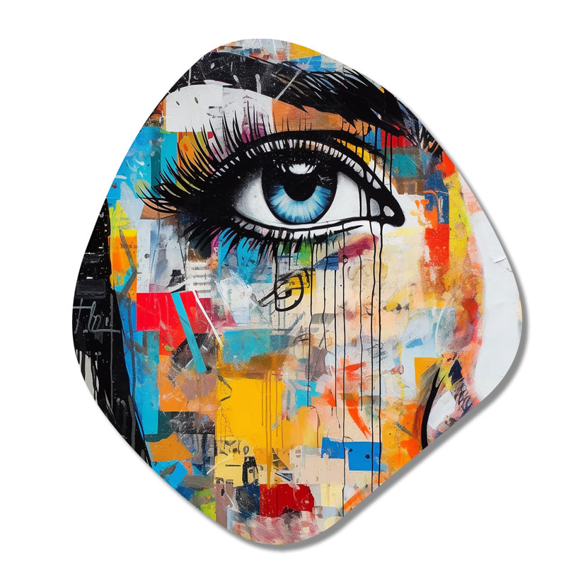 Chalfant - Décoration murale irrégulière en métal Fashion, H 35 po x l 31 po