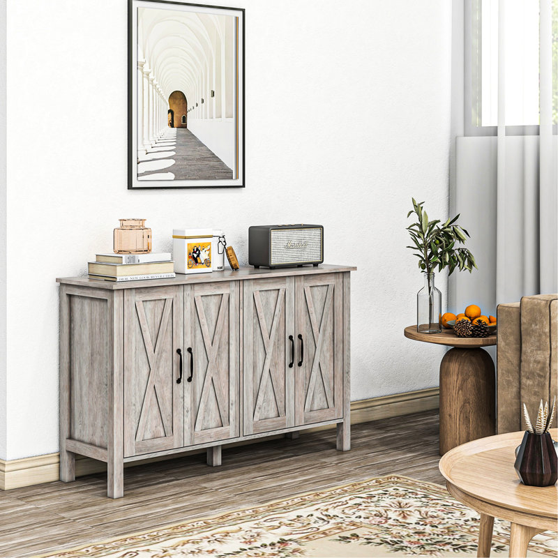 Buffet Farmhouse Buffet avec portes et tablettes réglables