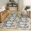 Tapis gris anthracite multicolore 4 pi x 6 pi Nourison Botanical Washables-1140244364-1140428529