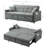 Tyjah 81” Large Size Fabric Sofa, 3-in-1 Multi-Functional Sofa Bed with Storage Space-2063821190