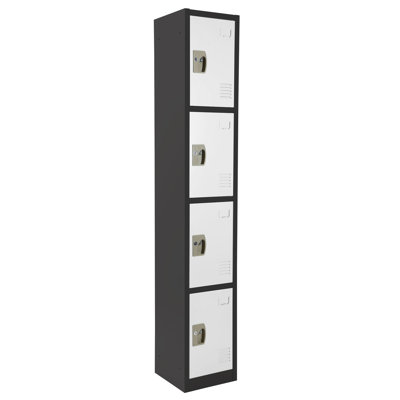 12'' Wide Steel 4-Tier School and Gym Locker