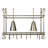 Metal Handcrafted Rectangle Hanging Pot Rack