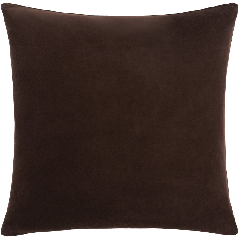 Coussin décoratif Elton, Chocolate, Duck Down, Square 18"