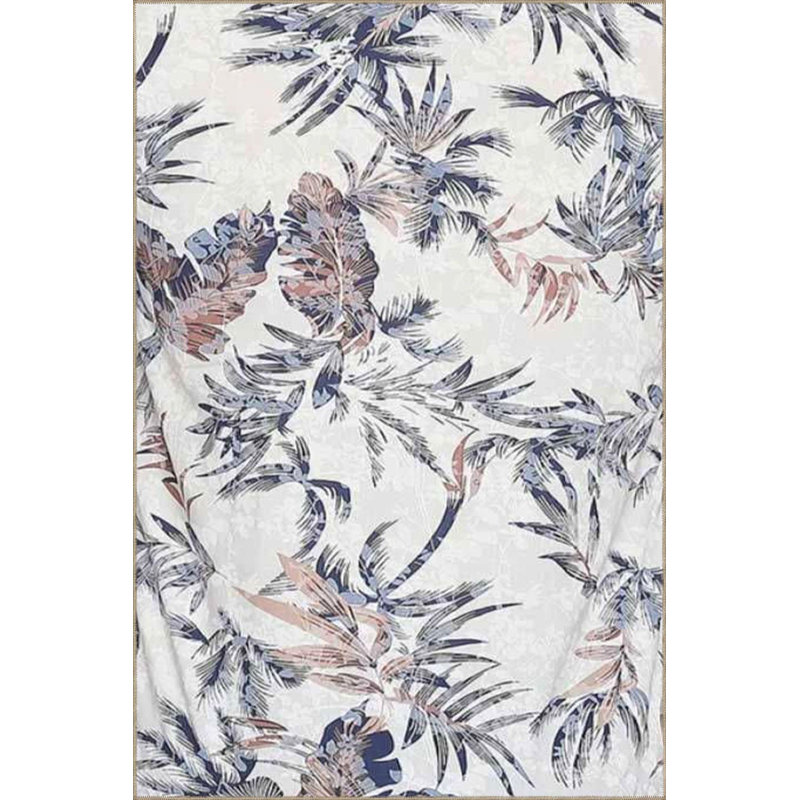 Tapis tissé à base botanique et lavable, Tapis de couloir 2 pi 6 po x 6 pi 7 po
