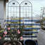 Ensemble de 4 treillis de jardin en métal antirouille 71 po x 19,7 po, treillis extérieur noir, facile à assembler, tube galvanisé, s'adapte aux plantes grimpantes comme les vignes, lot de 4 treillis de 19,7 po-1453337231
