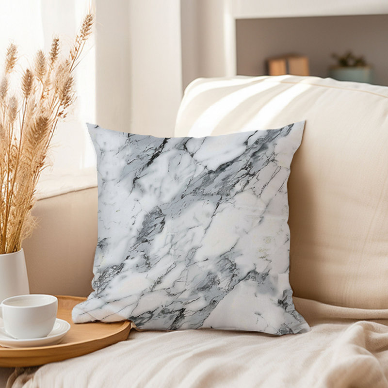 Abstract Geode Pattern Marble II Modern Throw Pillow Cover, 16x16