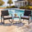 3 Piece Wicker Patio Bistro Set with Coffee Table, Outdoor Rattan Conversation Set for Balcony Porch Garden Yard Poolside-1684336097