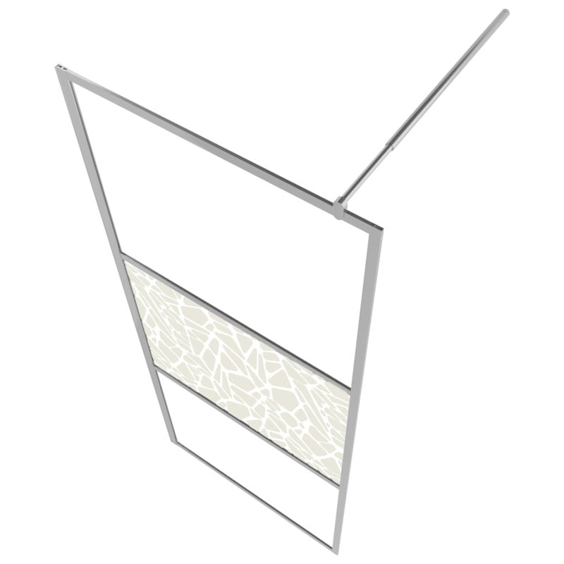 Li 115mm W x 955mm H Walk In Glass Screens with Glass