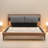 Bed, Leather Bed With 2Pcs Night Lights