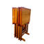 Plateau pliable en bois massif avec rangement, miel, pour usages multiples, support de rangement pour 4 tables à collations, bois, peu encombrant