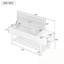 Banc de rangement rembourré avec compartiment caché et tablette ouverte-1188616363
