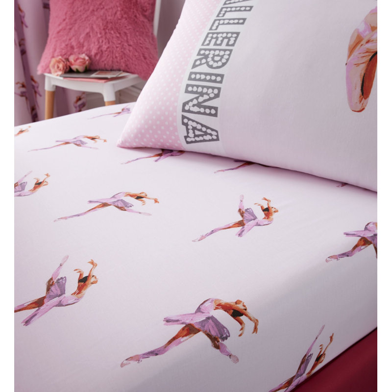 Ballerina Easy Care Fitted Sheet, Double (4'6)