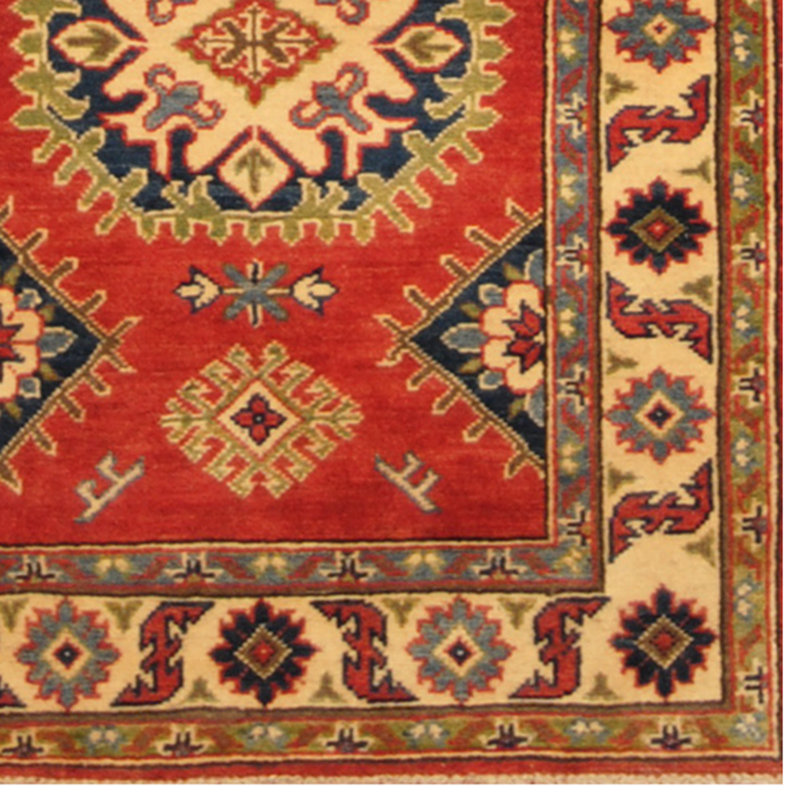 Tapis de la zone en laine de couloir 2 pi 8 po x 9 pi 8 po one-of-kind à la main noué la Jevon