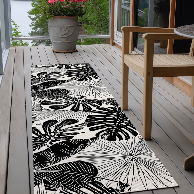 Tapis intérieur / extérieur Braggs, Tapis de couloir 2 pi 3 po x 7 pi 6 po
