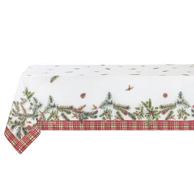Hollypine 100% Cotton Floral Tablecloth
