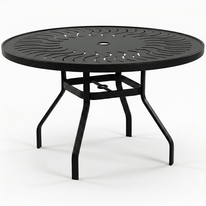 Table de salle à manger 47 ", Noir mat