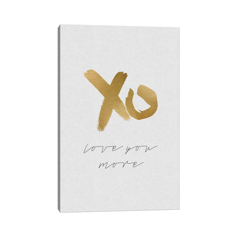 Love You More by Orara Studio - Wrapped Canvas Print, 20.32 cm H x 30.48 cm W