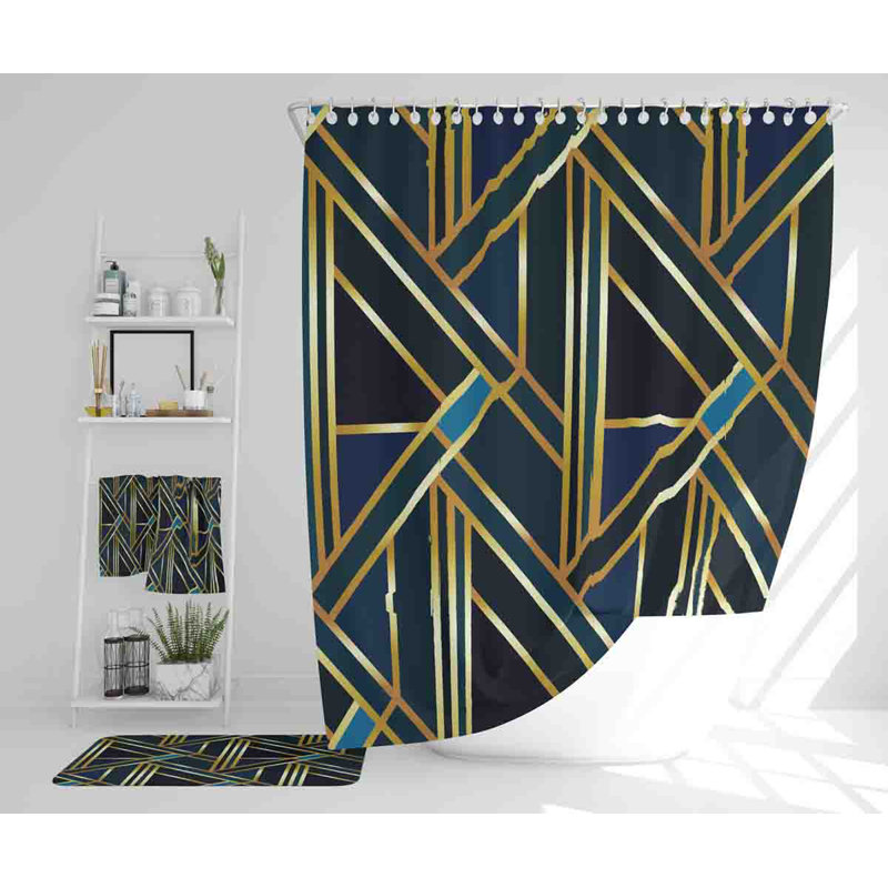 Natricia Polyester Shower Curtain Set