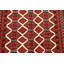 Tapis rouge en laine noué à la main de conception unique 3 pi 3 po x 5 pi 8 po Kien