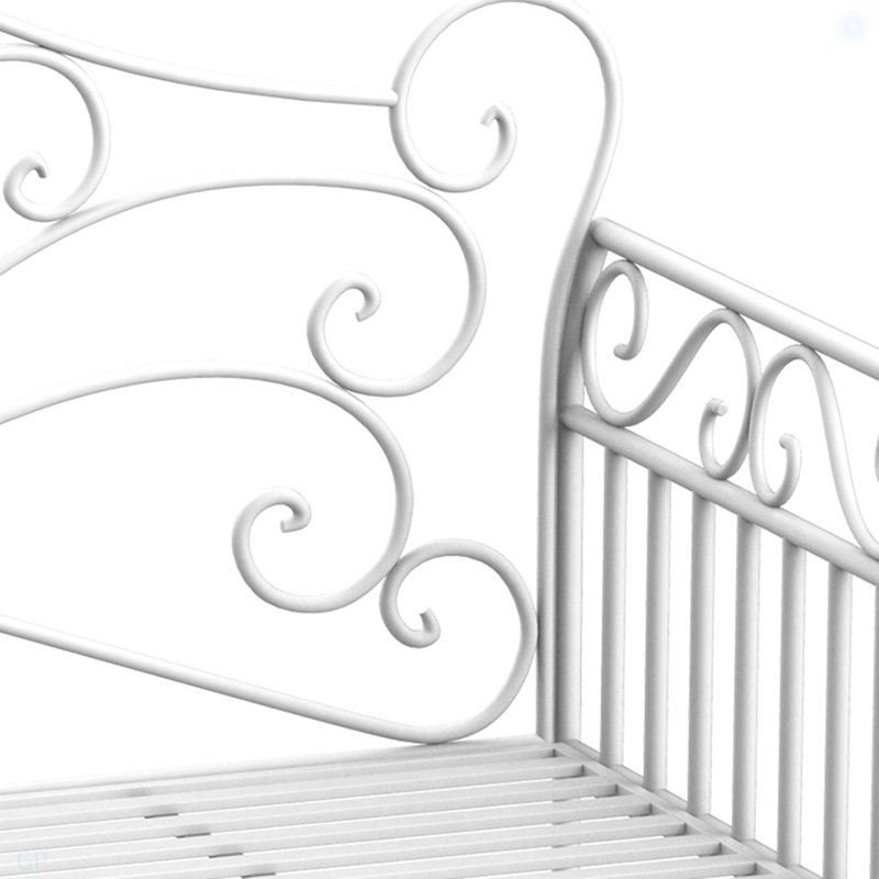 Banc de jardin, banc d'extérieur avec accoudoirs