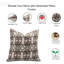 Housses de coussin en lin blanc cassé imprimé Fab Fabine, fait à la main (Hridyavan, rouille)-97419070