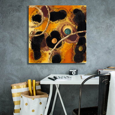  «Météore douche 1» par Alicia Ludwig, art mural sur toile, 26 po x 26 po