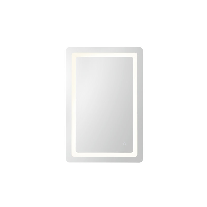 Seneca Rectangle Lighted Wall Mirror, 36"H x 24.12"W x 1.75"D