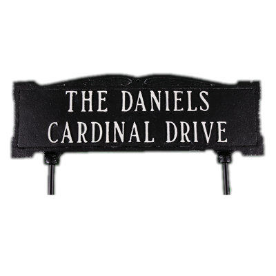 2-Line Lawn Address Sign