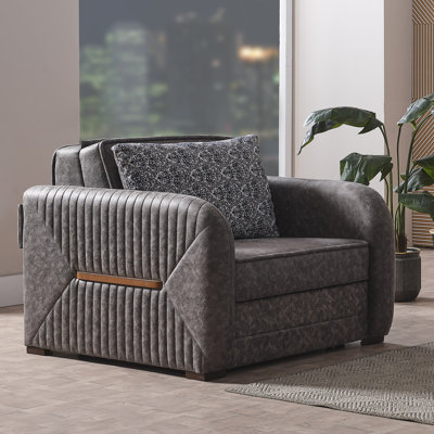 Fauteuil convertible en tissu avec rangement Annali 3 en 1 avec rangement Annali