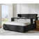 Lyth  5-in-1 Sleek Modern Wingback Transformable Upholstered Modular Bed with Overbed Table