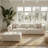 Cavaco Biscuit Tufted Chenille Modular Sofa