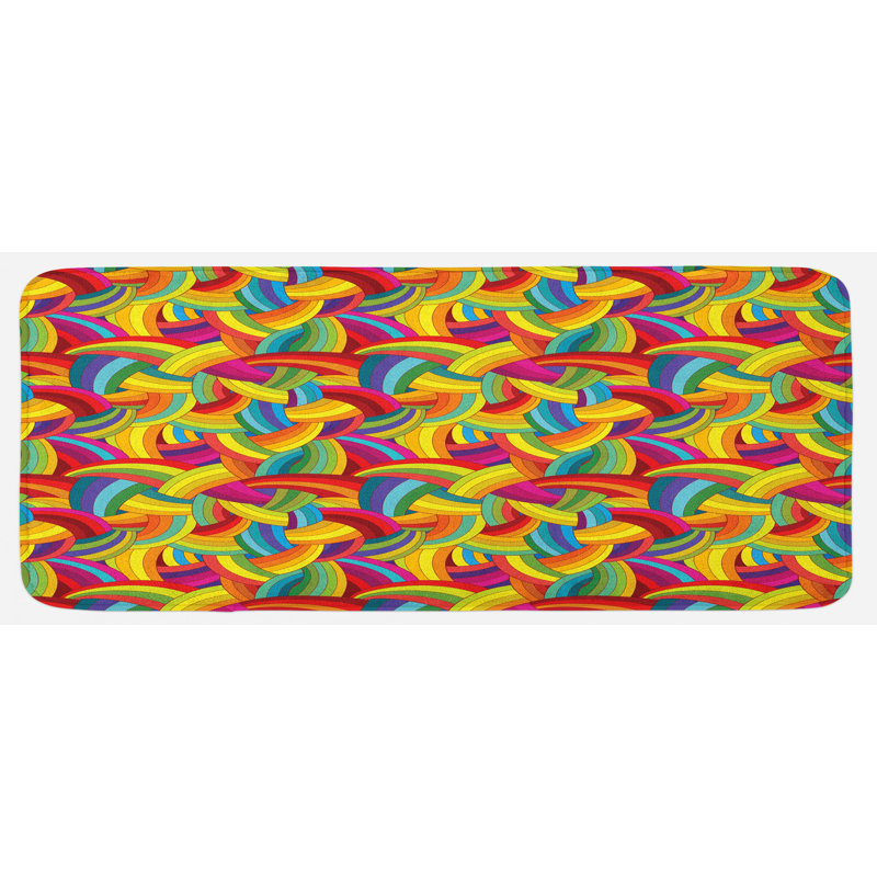 Tapis de cuisine psychédélique