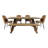 Shawnta 6 - Person Solid Wood Top Four Leg Dining Set-97560966