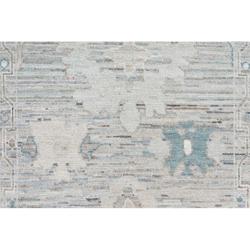 Oushak Collection, Transitional One-of-a-Kind Runner 2'5" X 25'6" Hand Knotted Area Rug