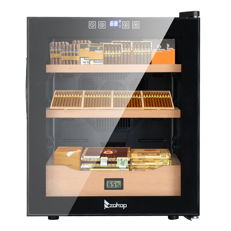 Cave à cigares électrique 25L avec hygromètre, H 20 po x l 17 po x P 18,7 po