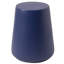 Table d'appoint Suyash de 14 po de largeur avec base fuselée et plateau rond, table d'appoint intérieure et extérieure pour patio ou salon-1510297696