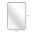 Miroir de bar rectangulaire noir en métal 22 po x 30 po-2060995053-2060995051