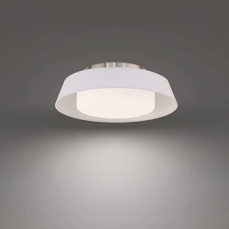 Chapeau LED Flush Mount, White, 3000 K